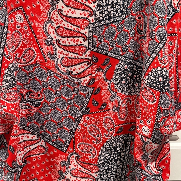 Papermoon Red and Blue Paisley Blouse - Picture 2 of 7
